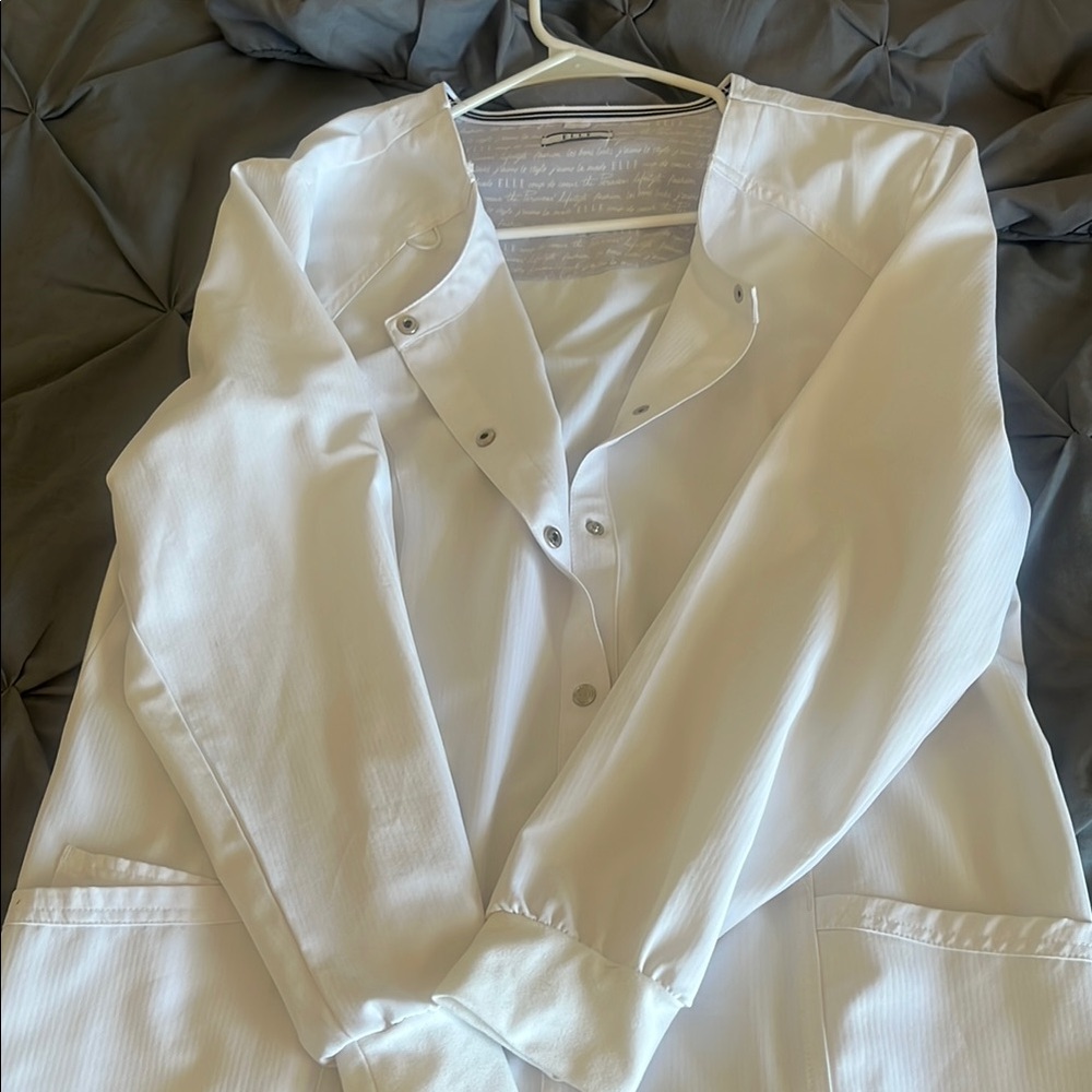 Elle White scrub jackets (set of two)